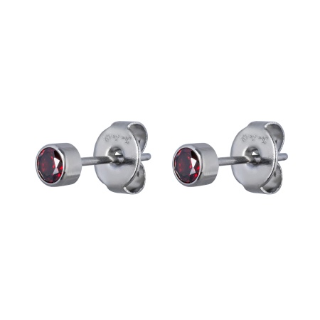 Пусеты Fiore Luna, Cubic zirconia Garnet, SWE0128 GR S